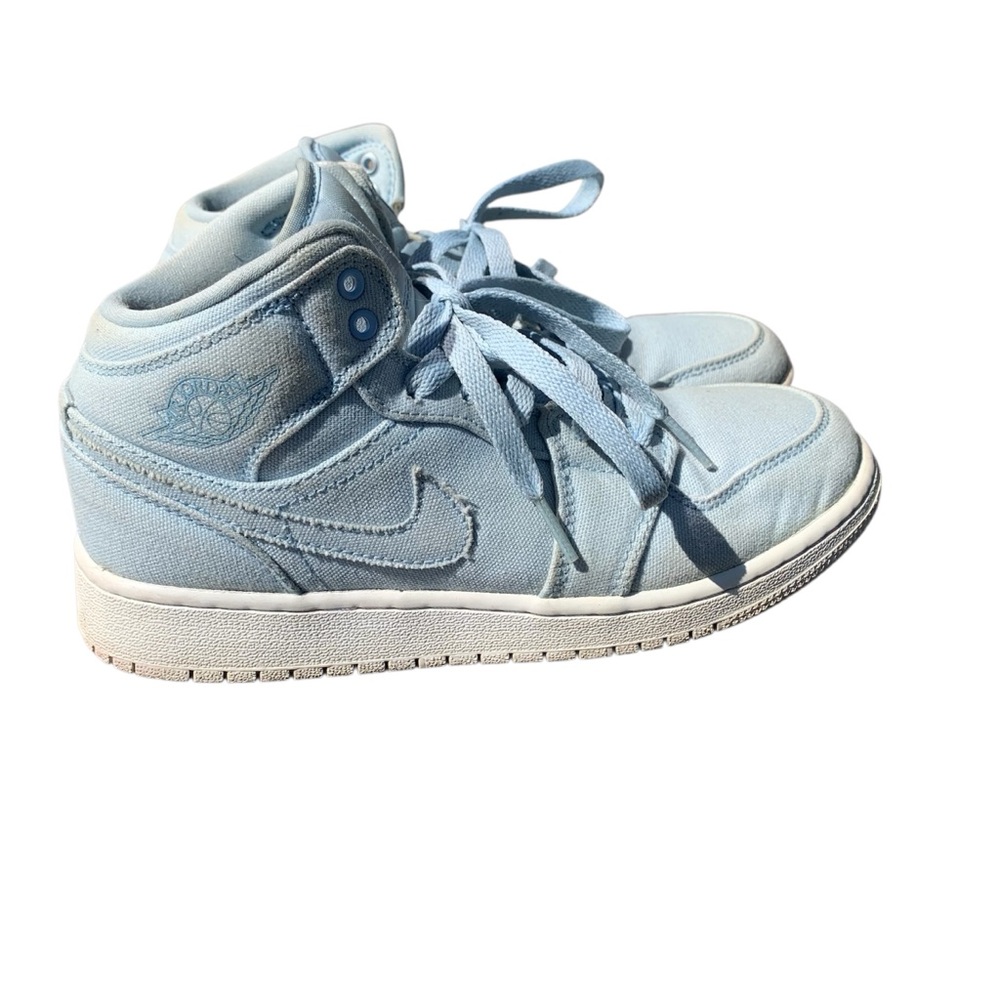 Jordan 1 Mid Easter Blue White Kid Size 4Y Blue On Blue